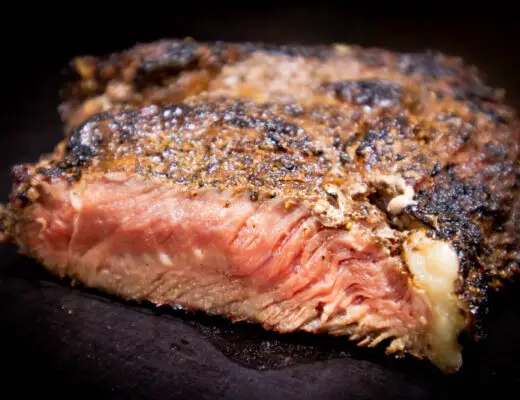 Ribeye reversed steak