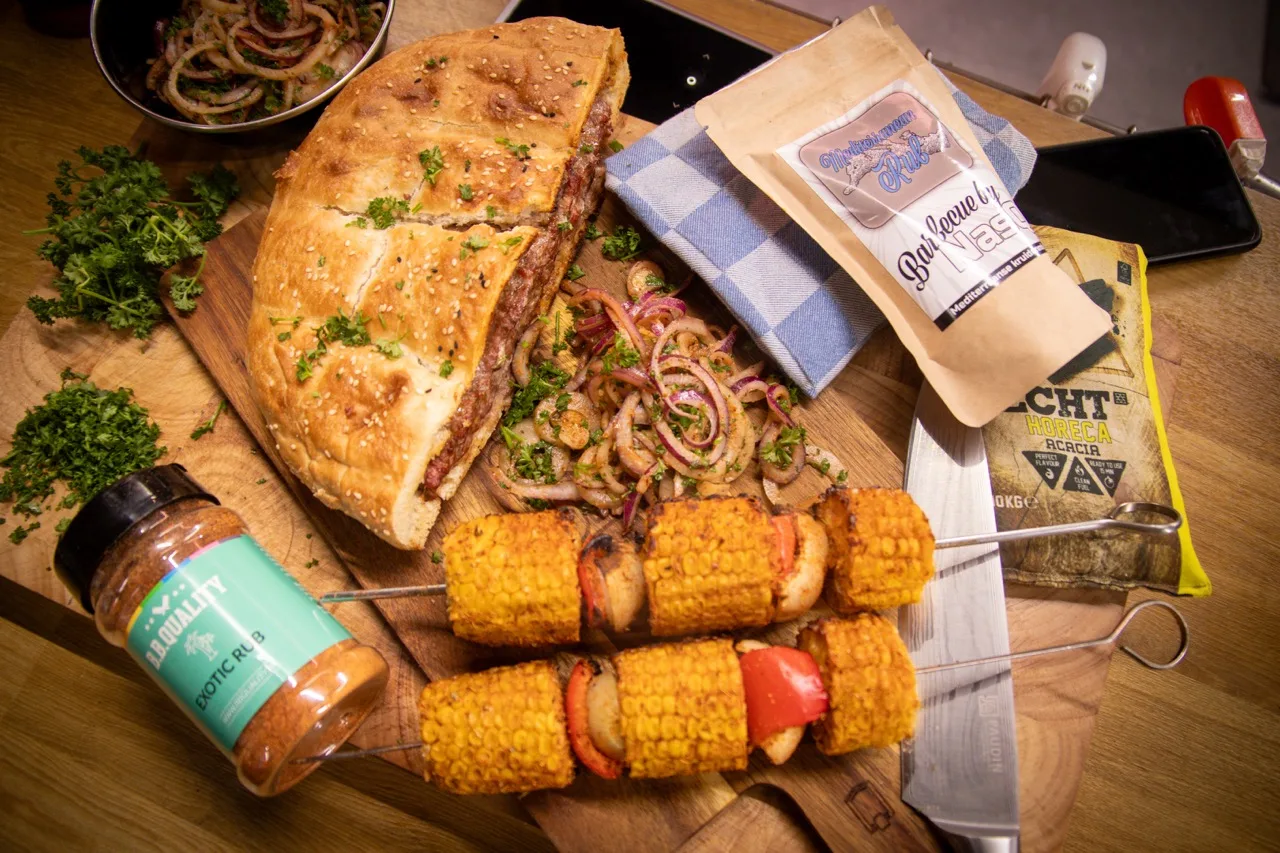 Arayes XXL van de BBQ