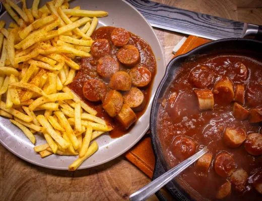 Curryworst van de BBQ